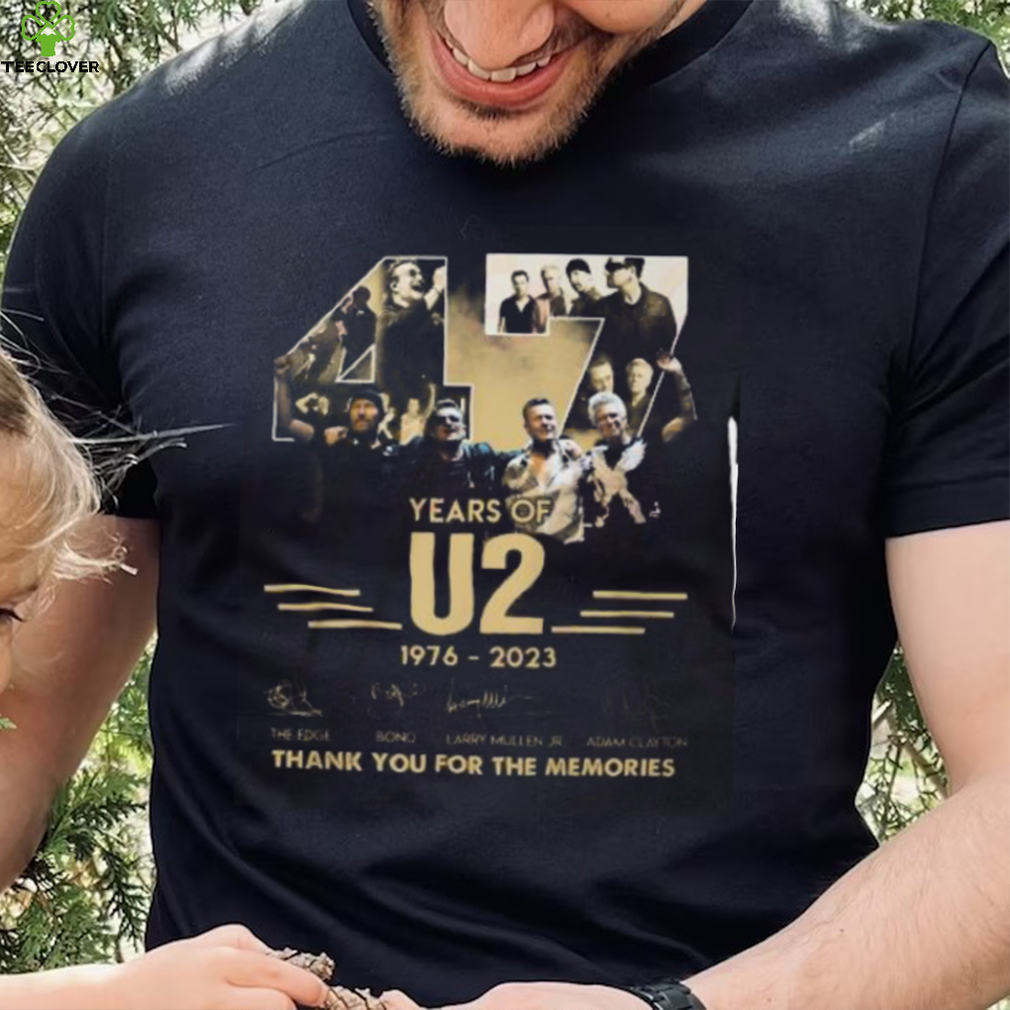 47 Years Of U2 1976 – 2023 Thank You For The Memories T Shirt