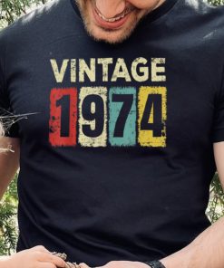 48 Year Old Birthday Vintage 1974 48th Birthday T Shirt