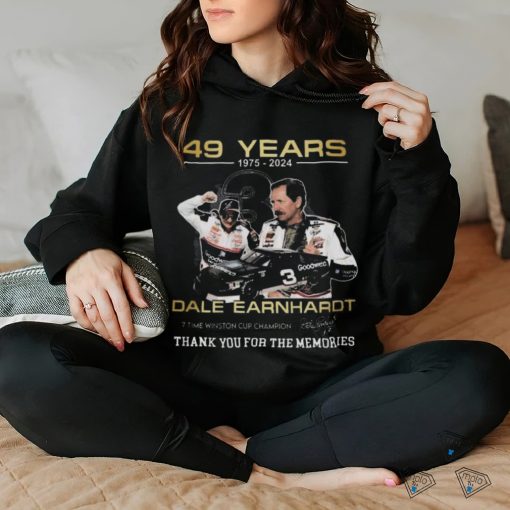 49 years 1975 2024 dale earnhardt cup champion thank you for the memories shirt