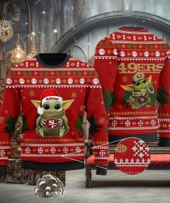 49ers Christmas Sweater Baby Yoda San Francisco 49ers Gift