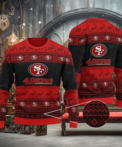 49ers Christmas Sweater Dot Pattern San Francisco 49ers Gift