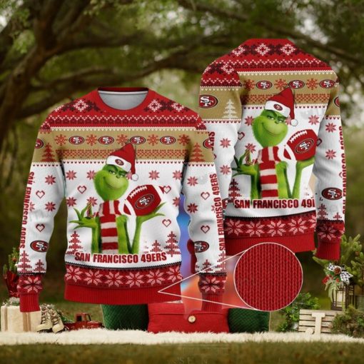 49ers Christmas Sweater Grinch San Francisco 49ers Gift