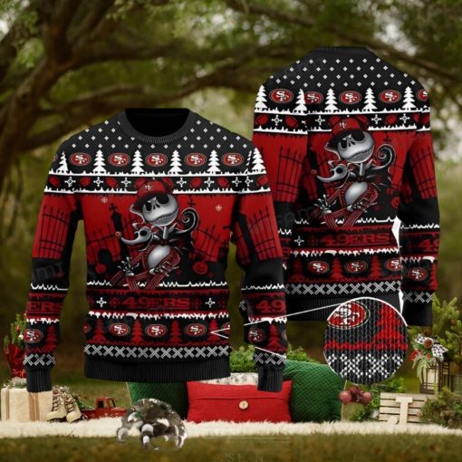 49ers Christmas Sweater Jack Skellington Zero San Francisco 49ers Gift