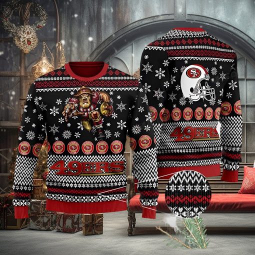 49ers Christmas Sweater Mascot San Francisco 49ers Gift