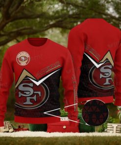 49ers Christmas Sweater Red And Black San Francisco 49ers Gift
