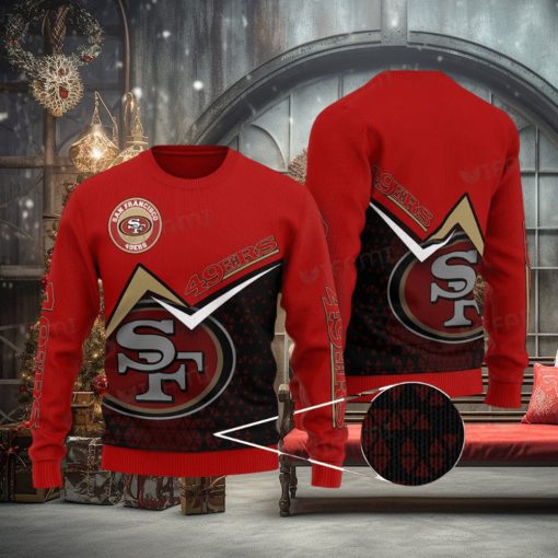 49ers Christmas Sweater Red And Black San Francisco 49ers Gift