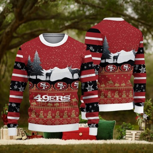 49ers Christmas Sweater Reindeer San Francisco 49ers Gift