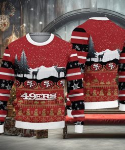 49ers Christmas Sweater Reindeer San Francisco 49ers Gift