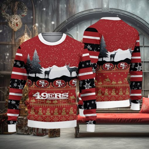 49ers Christmas Sweater Reindeer San Francisco 49ers Gift