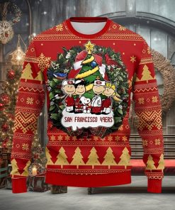 49ers Christmas Sweater Snoopy And Friends San Francisco 49ers Gift