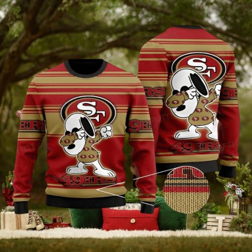 49ers Christmas Sweater Snoopy Dabbing San Francisco 49ers Gift