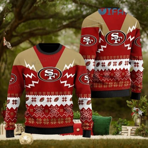 49ers Christmas Sweater Xmas Pattern San Francisco 49ers Gift
