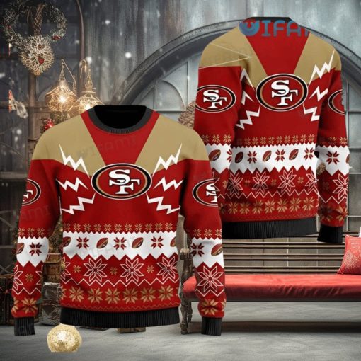 49ers Christmas Sweater Xmas Pattern San Francisco 49ers Gift