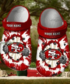 49ers Faithful Pride Crocs Clogs 49ers Crocs Mens