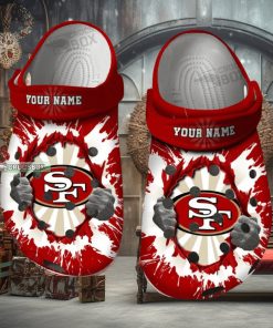 49ers Faithful Pride Crocs Clogs 49ers Crocs Mens