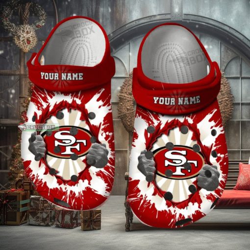 49ers Faithful Pride Crocs Clogs 49ers Crocs Mens