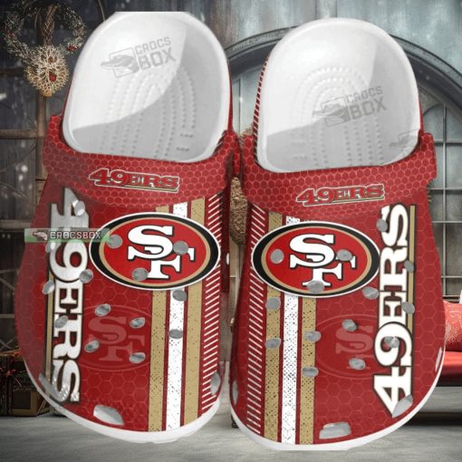 49ers Huddle Harmony Crocs Red