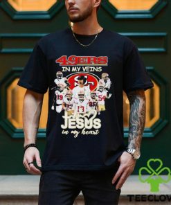 49ers In My Veins Jesus In My Heart 2023 Playoff Shirt