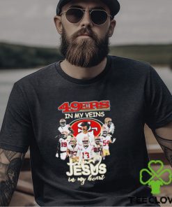 49ers In My Veins Jesus In My Heart 2023 Playoff Shirt 2 49ers In My Veins Jesus In My Heart 2023 Playoff Shirt