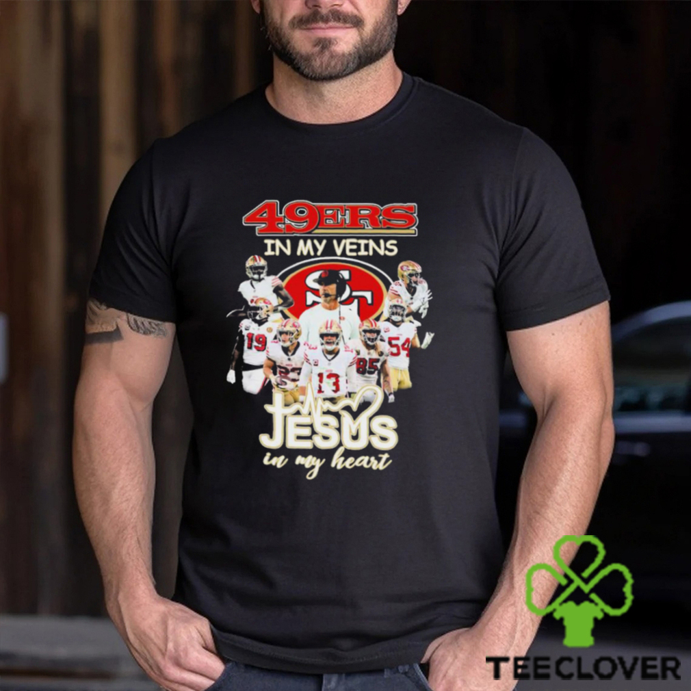 49ers In My Veins Jesus In My Heart 2023 Playoff Shirt 49ers In My Veins Jesus In My Heart 2023 Playoff Shirt