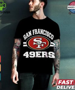 49ers Men's Standard Jersey V Neck Mesh Stripe Tee Shirt