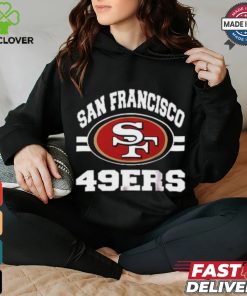 49ers Men's Standard Jersey V Neck Mesh Stripe Tee Shirt