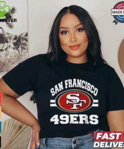 49ers Men's Standard Jersey V Neck Mesh Stripe Tee Shirt