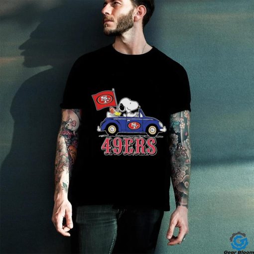 49ers Peanuts Snoopy And Woodstock Drive Car Shirt