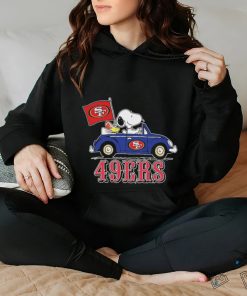 49ers Peanuts Snoopy And Woodstock Drive Car Shirt
