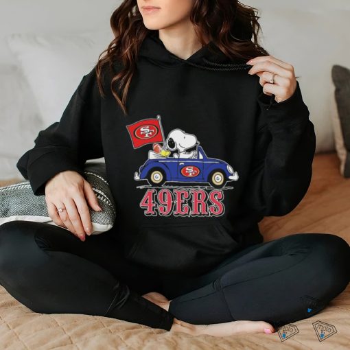 49ers Peanuts Snoopy And Woodstock Drive Car Shirt