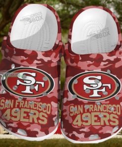 49ers Red Camo Crocs