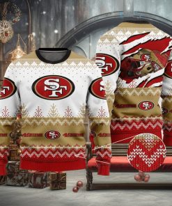 Grinch San Francisco 49er Red Ugly Sweater - Reallgraphics