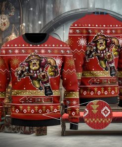 49ers Ugly Christmas Sweater Mascot San Francisco 49ers Gift