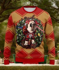 49ers Ugly Christmas Sweater Pug San Francisco 49ers Gift