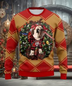49ers Ugly Christmas Sweater Pug San Francisco 49ers Gift