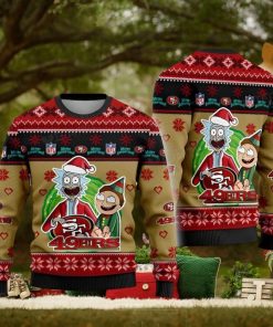 49ers Ugly Christmas Sweater Rick And Morty San Francisco 49ers Gift
