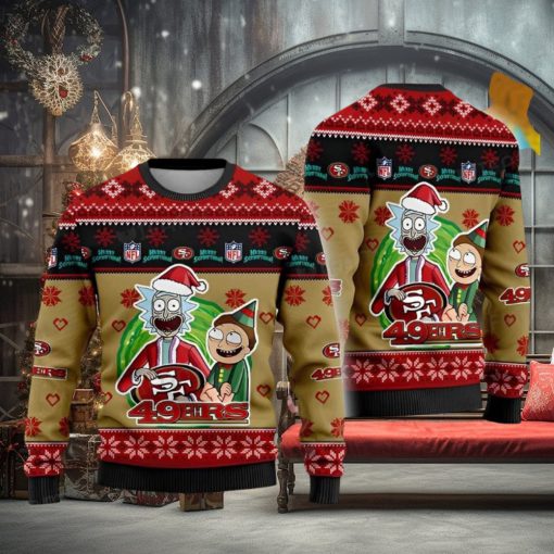 49ers Ugly Christmas Sweater Rick And Morty San Francisco 49ers Gift