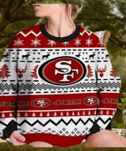 49ers Ugly Sweater Christmas Texture San Francisco 49ers Gift