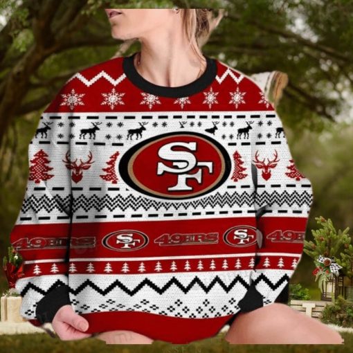 49ers Ugly Sweater Christmas Texture San Francisco 49ers Gift