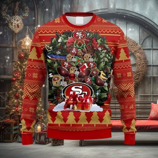 49ers Ugly Sweater Christmas Tree San Francisco 49ers Gift