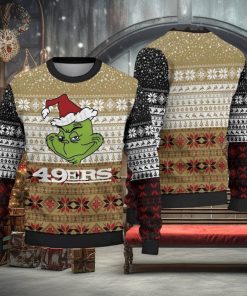 49ers Ugly Sweater Grinch San Francisco 49ers Gift