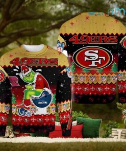 49ers Ugly Sweater Grinch Toilet San Francisco 49ers Gift