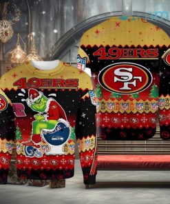 49ers Ugly Sweater Grinch Toilet San Francisco 49ers Gift