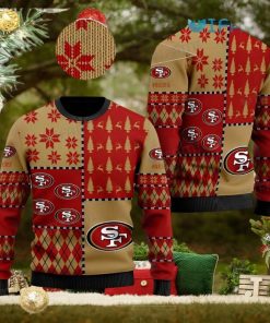 49ers Ugly Sweater Snowflake Logo Pattern San Francisco 49ers Gift