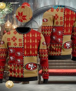 49ers Ugly Sweater Snowflake Logo Pattern San Francisco 49ers Gift