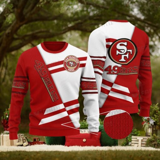 49ers Ugly Sweater White And Red San Francisco 49ers Gift