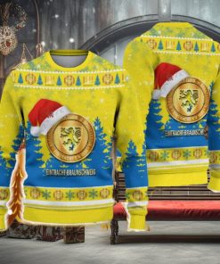 Eintracht Braunschweig Ugly Christmas Sweater Santa Hat Logo Tree Gift For Men And Women