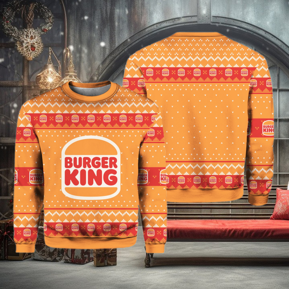Burger King Ugly Christmas Sweater Burger King Ugly Christmas Sweater