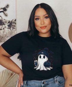 Halloween Denver Broncos NFL Football Fan Ghost with Pumpkin shirt