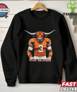 Official Hook 'Em Horns Texas Longhorns Mascot Shirt college football fan design with iconic mascot and team slogan